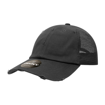 Decky 110 6 Panel Low Profile Relaxed Vintage Trucker Cap - CASE Pricing