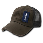 Decky 110 - 6 Panel Low Profile Relaxed Vintage Trucker Cap - CASE Pricing - Picture 2 of 9