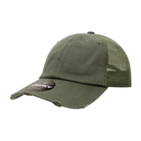 Decky 110 6 Panel Low Profile Relaxed Vintage Trucker Cap - CASE Pricing