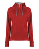 Badger 1051 Women's FitFlex French Terry Quarter-Zip Hooded Pullover