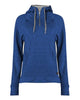 Badger 1051 Women's FitFlex French Terry Quarter-Zip Hooded Pullover