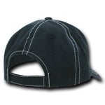 Decky 111 - 6 Panel Low Profile Relaxed Contra-Stitch Dad Hat, Contrast Stitch Cap - CASE Pricing - Picture 5 of 13