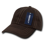 Decky 111 - 6 Panel Low Profile Relaxed Contra-Stitch Dad Hat, Contrast Stitch Cap - CASE Pricing - Picture 6 of 13
