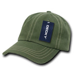 Decky 111 6 Panel Low Profile Relaxed Contra-Stitch Dad Hat, Contrast Stitch Cap - CASE Pricing