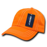 Decky 111 6 Panel Low Profile Relaxed Contra-Stitch Dad Hat, Contrast Stitch Cap - CASE Pricing