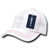 Decky 111 6 Panel Low Profile Relaxed Contra-Stitch Dad Hat, Contrast Stitch Cap - CASE Pricing