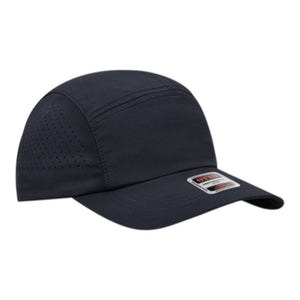 OTTO 133-1 OTTO CAP 5 Panel Running Hat w/ Elastic Soft Visor - 
