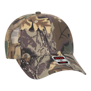 OTTO 105-751 OTTO CAP Camouflage 6 Panel Low Profile Mesh Back Trucker Hat - 