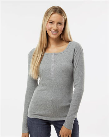 Boxercraft BW2402 Women's Harper Long Sleeve Henley