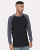 Bayside 8211 Men's USA-Made Heavyweight Waffle Knit Thermal Raglan T-Shirt