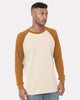 Bayside 8211 Men's USA-Made Heavyweight Waffle Knit Thermal Raglan T-Shirt
