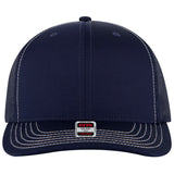 Otto Cap 112-1 - 6 Panel Mid Profile Mesh Back Trucker Hat - 112