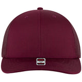 Otto Cap 112-1 - 6 Panel Mid Profile Mesh Back Trucker Hat - 112