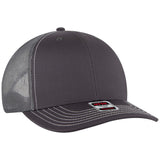 Otto Cap 112-1 - 6 Panel Mid Profile Mesh Back Trucker Hat - 112