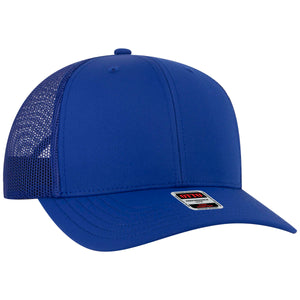 OTTO Cap 112-3 6 Panel Mid Profile Mesh Back Trucker Hat - 