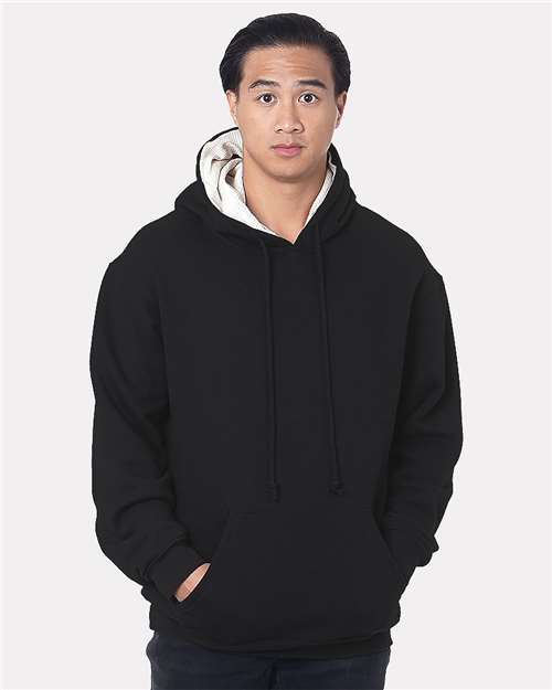 Bayside 930 Unisex USA-Made Super Heavy Thermal Lined Hooded Sweatshirt