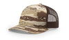 Richardson 112PFP Printed Five Panel Trucker Hat Camo Cap - 112 PFP