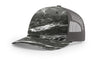 Richardson 112PFP Printed Five Panel Trucker Hat Camo Cap - 112 PFP