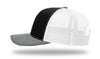 Richardson 112 Trucker Cap Tri Color Hats Three Colors