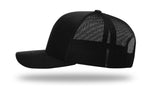 Richardson 112 Trucker Cap - Black Color