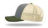 Richardson 112 Trucker Cap Tri Color Hats Three Colors