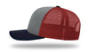 Richardson 112 Trucker Cap Tri Color Hats Three Colors