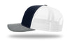 Richardson 112 Trucker Cap Tri Color Hats Three Colors