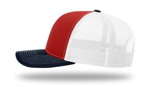 Richardson 112 Trucker Cap Tri Color Hats Three Colors – The Park Wholesale