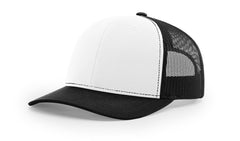 Richardson 112 Trucker Cap Alternate Hats Alternate Colors White Front - 