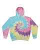 Colortone 8777Y Youth Tie-Dyed Hooded Sweatshirt