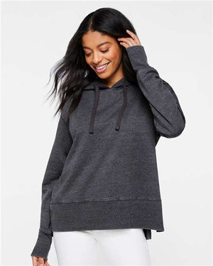 LAT 3536 Women's Vintage Wash Hoodie Sweatshirt - 