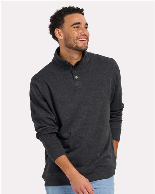 Boxercraft BM5209 Men's French Terry Button Pullover
