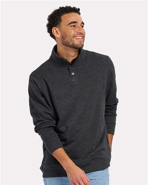 Boxercraft BM5209 Men's French Terry Button Pullover - 