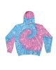 Colortone 8888 Unisex Tie-Dyed Full-Zip Hooded Sweatshirt