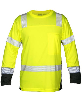 Kishigo 9177 Unisex Premium Black Series® Cool Touch Class 3 Long Sleeve T-Shirt