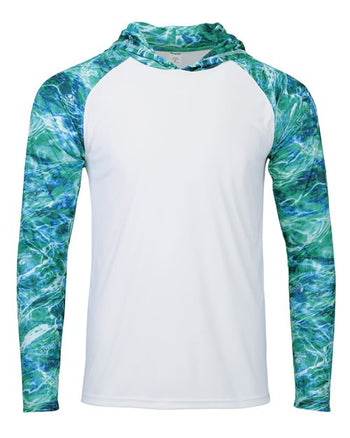 Paragon 241 Men's Biloxi Performance Colorblocked Hooded Long Sleeve T-Shirt