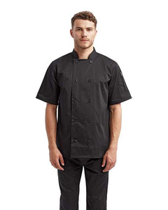 Artisan Collection by Reprime RP656 Unisex Short Sleeve Recycled Chef Coat - 