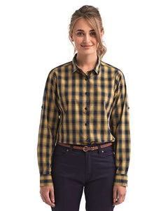 Artisan Collection by Reprime RP350 Women's Mulligan Check Cotton Dress Shirt - 