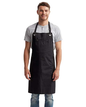 Artisan Collection by Reprime RP121 Barley Contrast Stitch Recycled Bib Apron - 