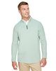 Devon & Jones DG480 Men's CrownLux Performance® Clubhouse Micro-Stripe Quarter-Zip Pullover