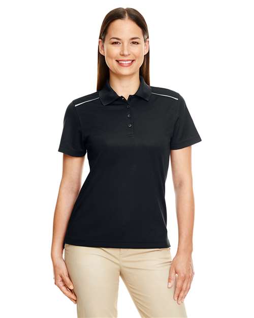 CORE365 78181R Women's Radiant Performance Piqué Polo with Reflective Piping