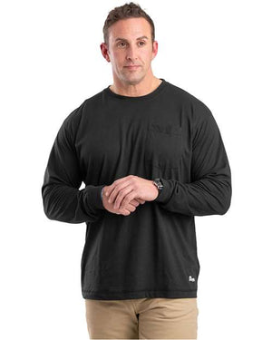 Berne Apparel BSM39 Men's Performance Long Sleeve Pocket T-Shirt - 