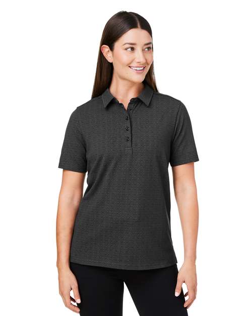Devon & Jones DG101W Women's Crownlux Performance® Geo Polo