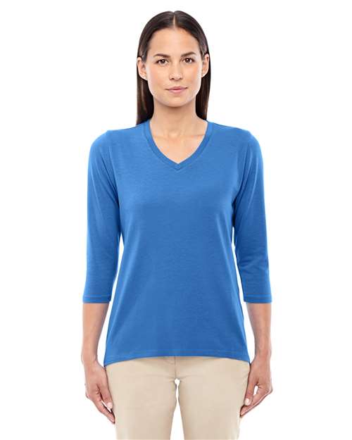Devon & Jones DP184W Women's Perfect Fit™ Bracelet-Length V-Neck Top