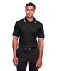 Devon & Jones DG20C Men's CrownLux Performance® Plaited Tipped Polo