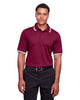 Devon & Jones DG20C Men's CrownLux Performance® Plaited Tipped Polo