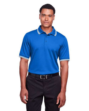 Devon & Jones DG20C Men's CrownLux Performance® Plaited Tipped Polo - 