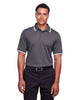 Devon & Jones DG20C Men's CrownLux Performance® Plaited Tipped Polo