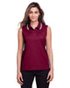 Devon & Jones DG20SW Women's CrownLux Performance® Plaited Tipped Sleeveless Polo