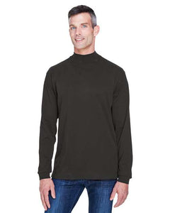 Devon & Jones D420 Unisex Sueded Jersey Mock Neck T-Shirt - 